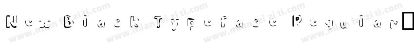 New Black Typeface Regular字体转换
